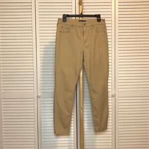 Aeropostale Khaki Denim Slim Stretch High Rise Jeggings 10 Short